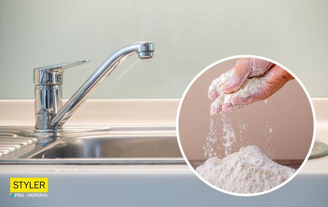 Навіщо додавати трохи борошна у раковину? Маловідомий і дуже корисний прийом